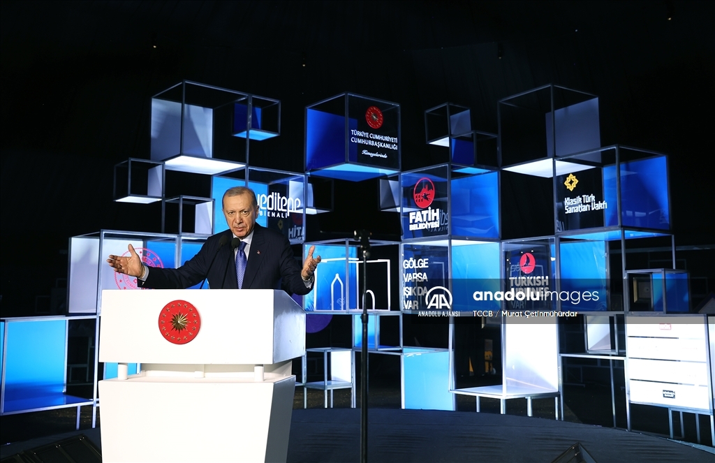 Cumhurbaşkanı Erdoğan, 3. Uluslararası Yeditepe Bienali açılış töreninde konuştu