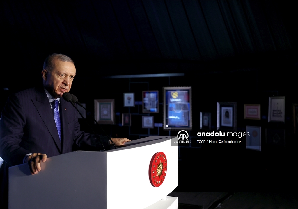 Cumhurbaşkanı Erdoğan, 3. Uluslararası Yeditepe Bienali açılış töreninde konuştu
