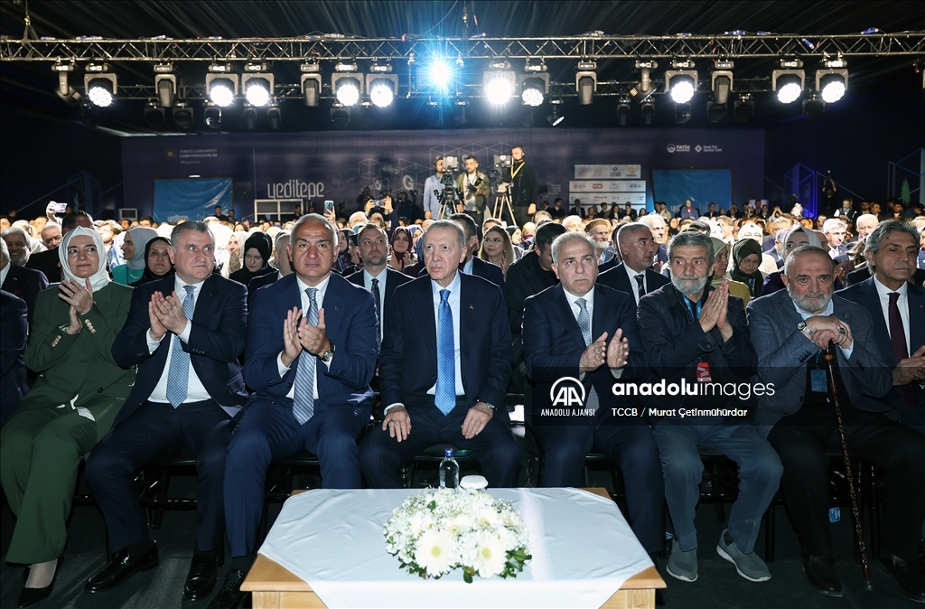 Cumhurbaşkanı Erdoğan, 3. Uluslararası Yeditepe Bienali açılış töreninde konuştu