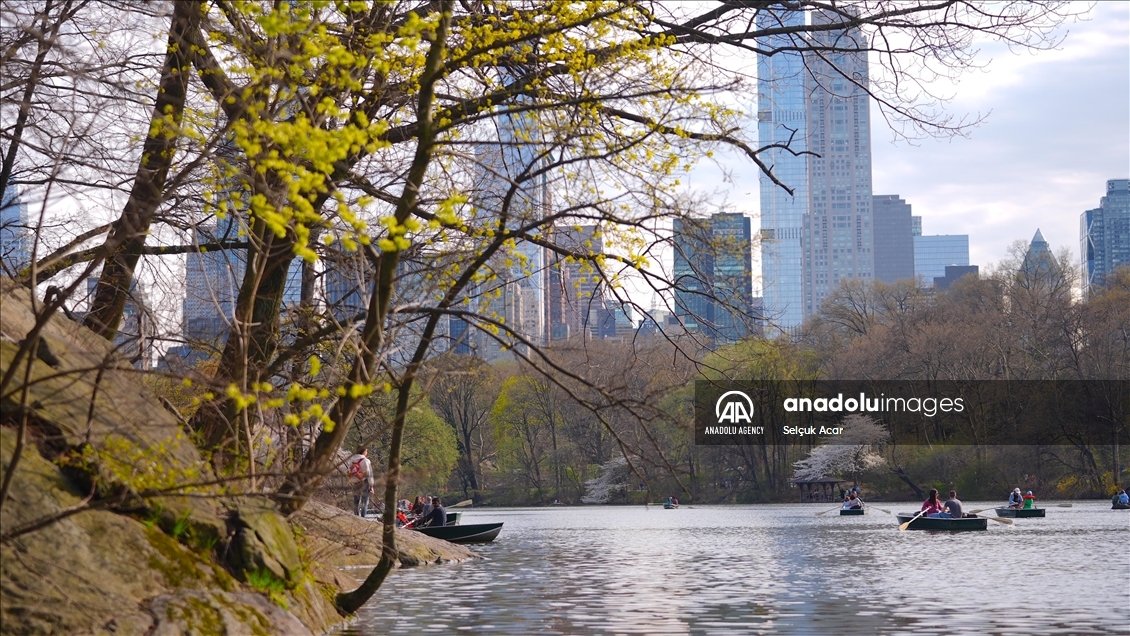 New Yorkers flock to parks to enjoy sunny spring weather