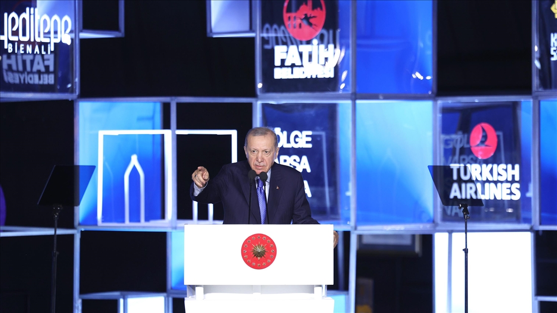 Cumhurbaşkanı Erdoğan, 3. Uluslararası Yeditepe Bienali açılış töreninde konuştu