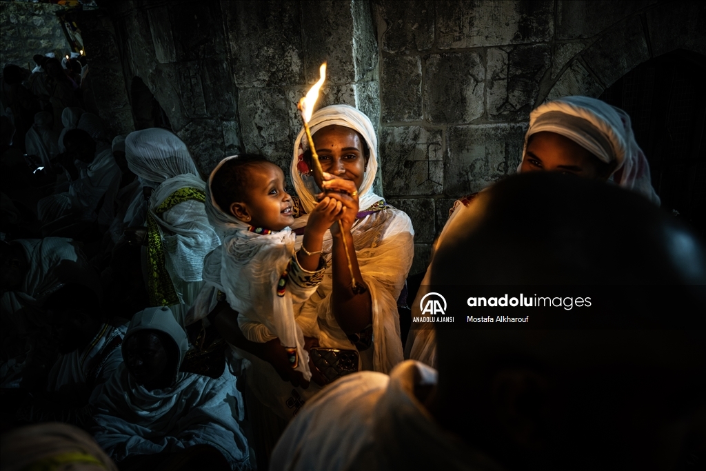 Etiyopyalı Ortodoks Hristiyanların “Kutsal Cumartesi“ töreni