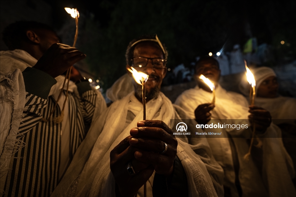 Etiyopyalı Ortodoks Hristiyanların “Kutsal Cumartesi“ töreni