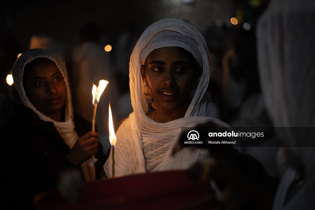 Etiyopyalı Ortodoks Hristiyanların “Kutsal Cumartesi“ töreni
