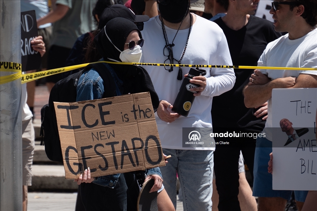 ABD'nin Miami kentinde Trump yönetimine karşı protesto gösterisi düzenlendi