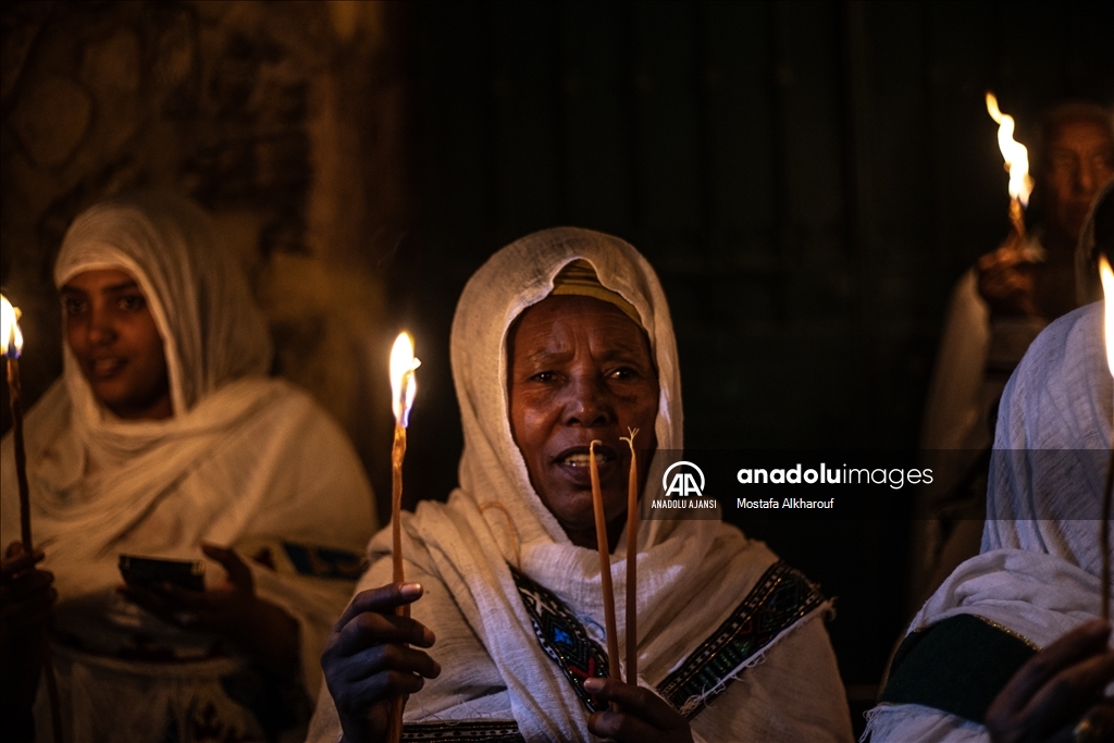 Etiyopyalı Ortodoks Hristiyanların “Kutsal Cumartesi“ töreni