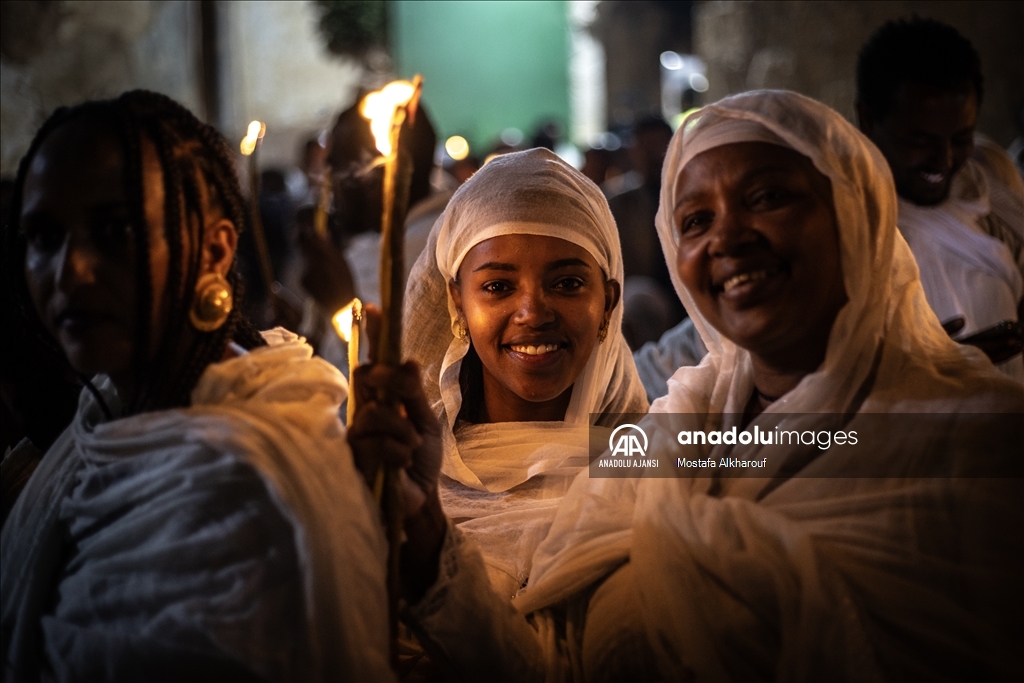 Etiyopyalı Ortodoks Hristiyanların “Kutsal Cumartesi“ töreni