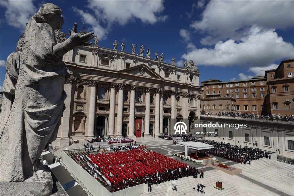 Funeral service at St. Peter's Basilica of Vatican for Pope Fran