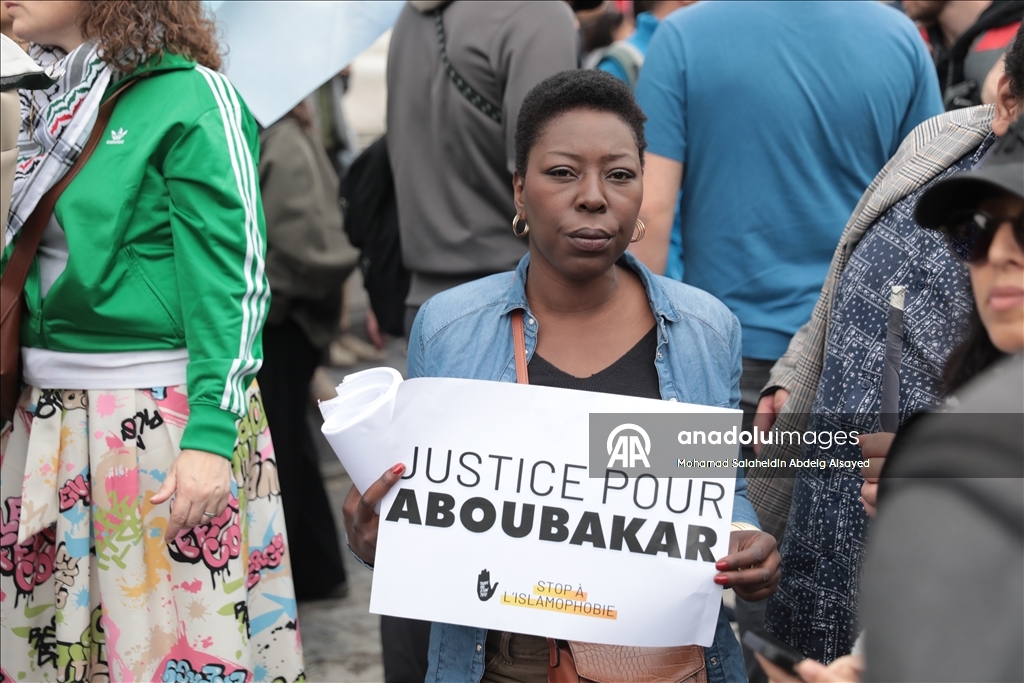 Protest in Paris against Islamophobia after mosque attack in Gard