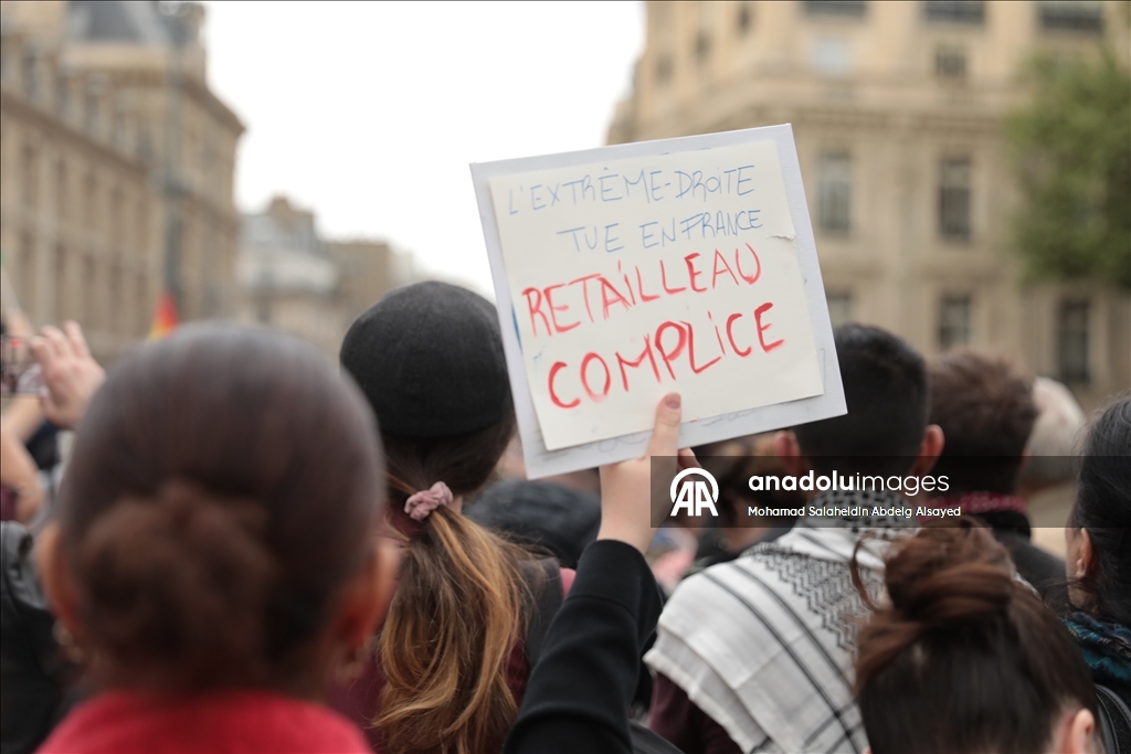 Protest in Paris against Islamophobia after mosque attack in Gard