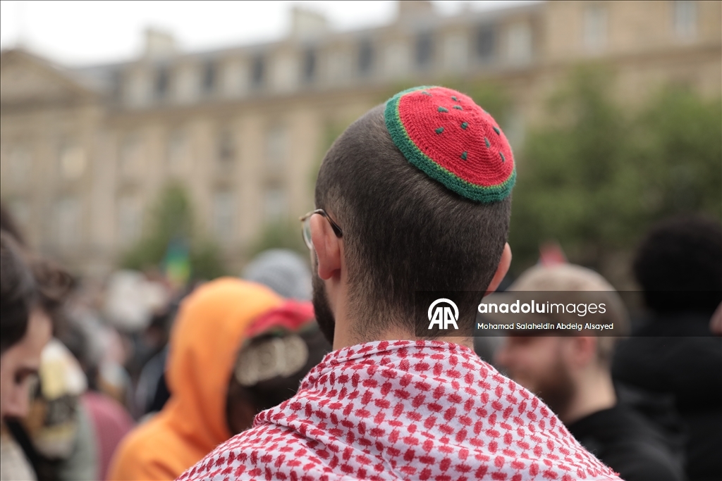 Protest in Paris against Islamophobia after mosque attack in Gard