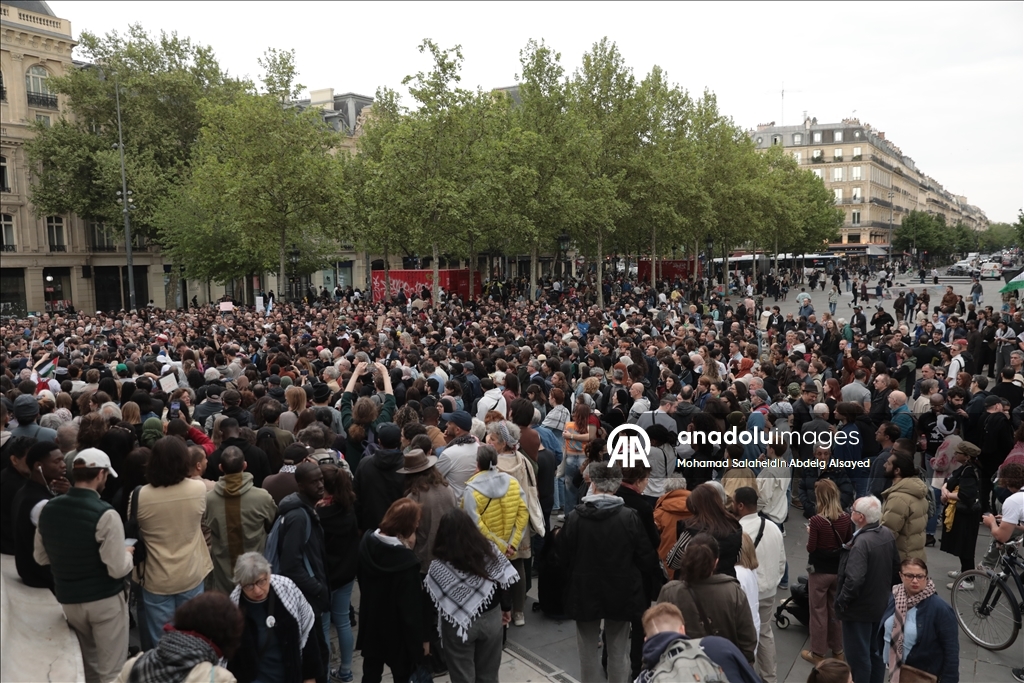 Protest in Paris against Islamophobia after mosque attack in Gard