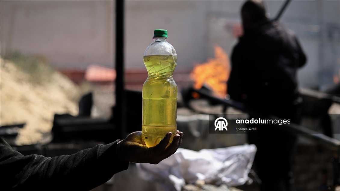 Gazze’de yakıt krizine çözüm plastik atıklardan akaryakıt üretimi