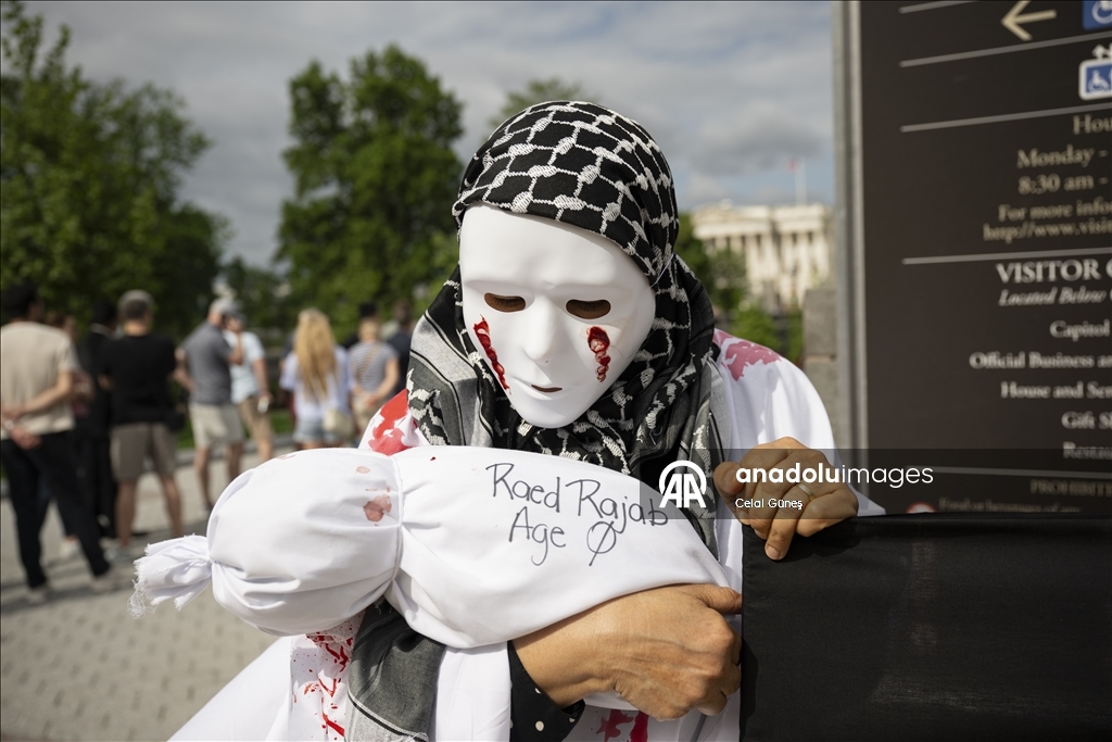 Washington'da Gazze gösterisi