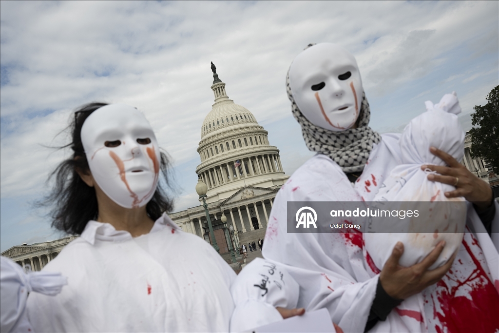 Washington'da Gazze gösterisi