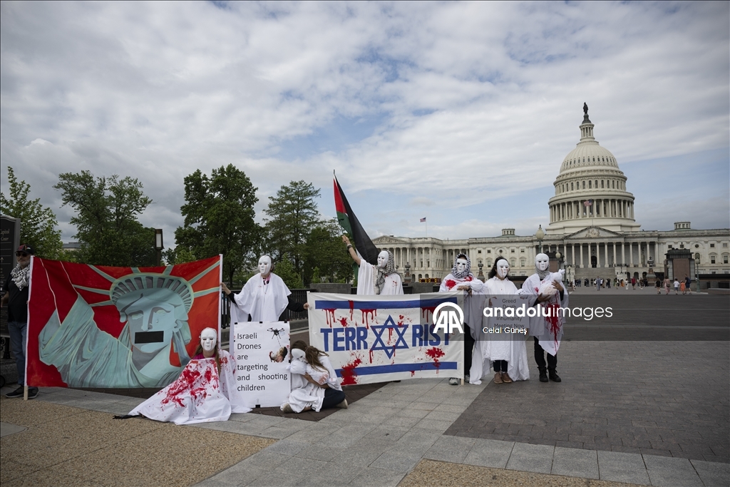 Washington'da Gazze gösterisi
