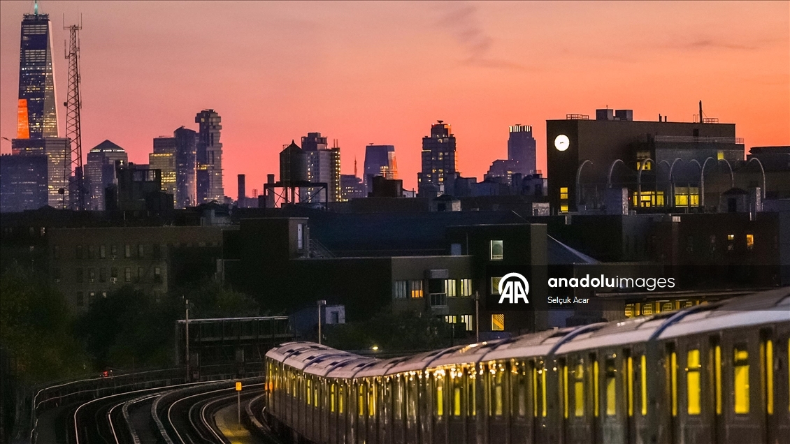 New York'ta gün batımı