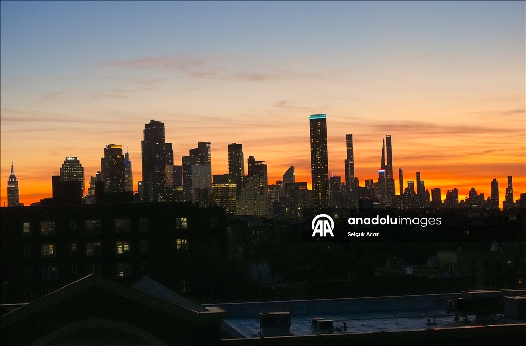 New York'ta gün batımı