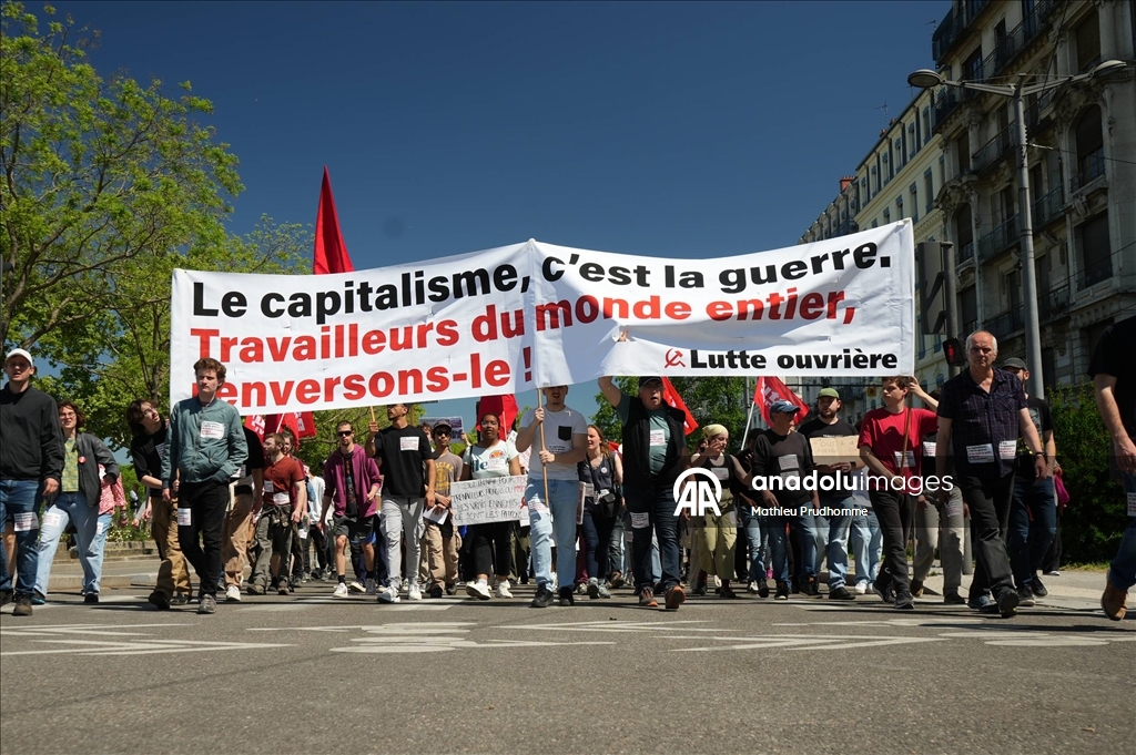 Lyon'da 1 Mayıs Emek ve Dayanışma Günü