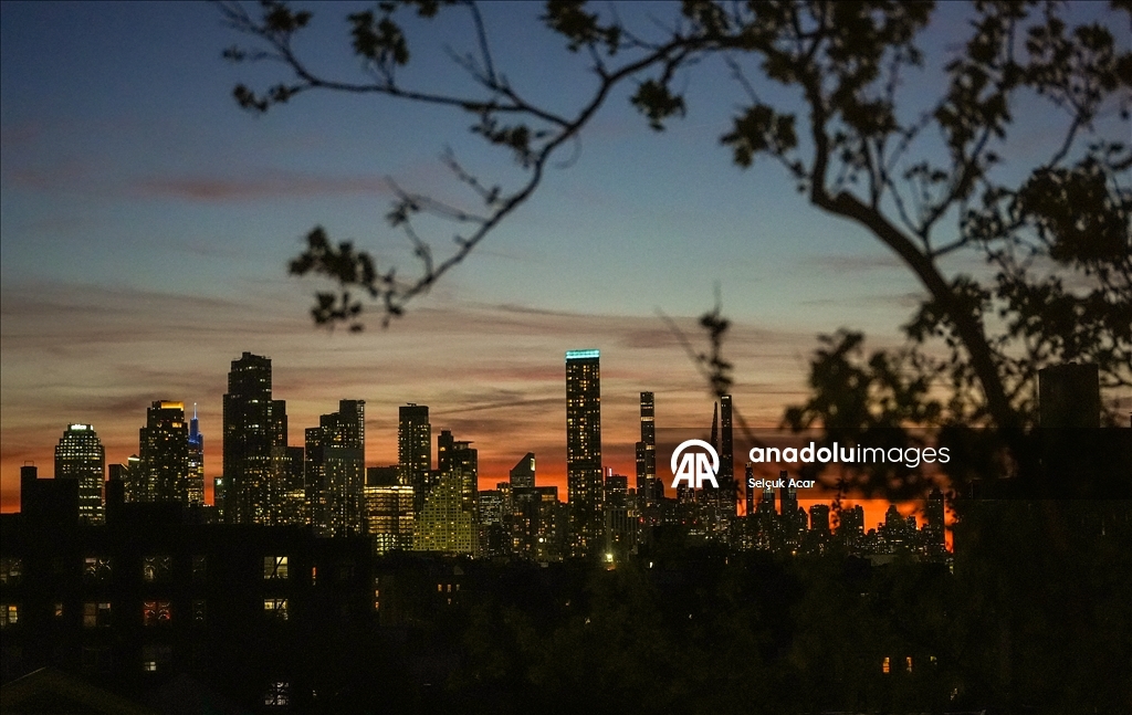 New York'ta gün batımı