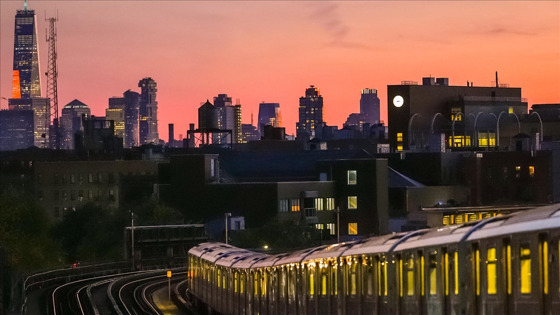 New York'ta gün batımı
