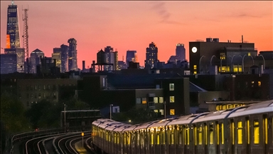 New York'ta gün batımı