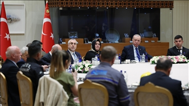Cumhurbaşkanı Erdoğan işçi ve işveren temsilcilerini kabul etti