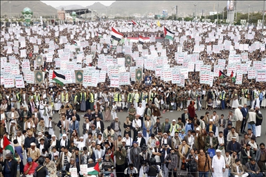 اليمن.. مئات الآلاف يتظاهرون دعما لغزة في 14 محافظة