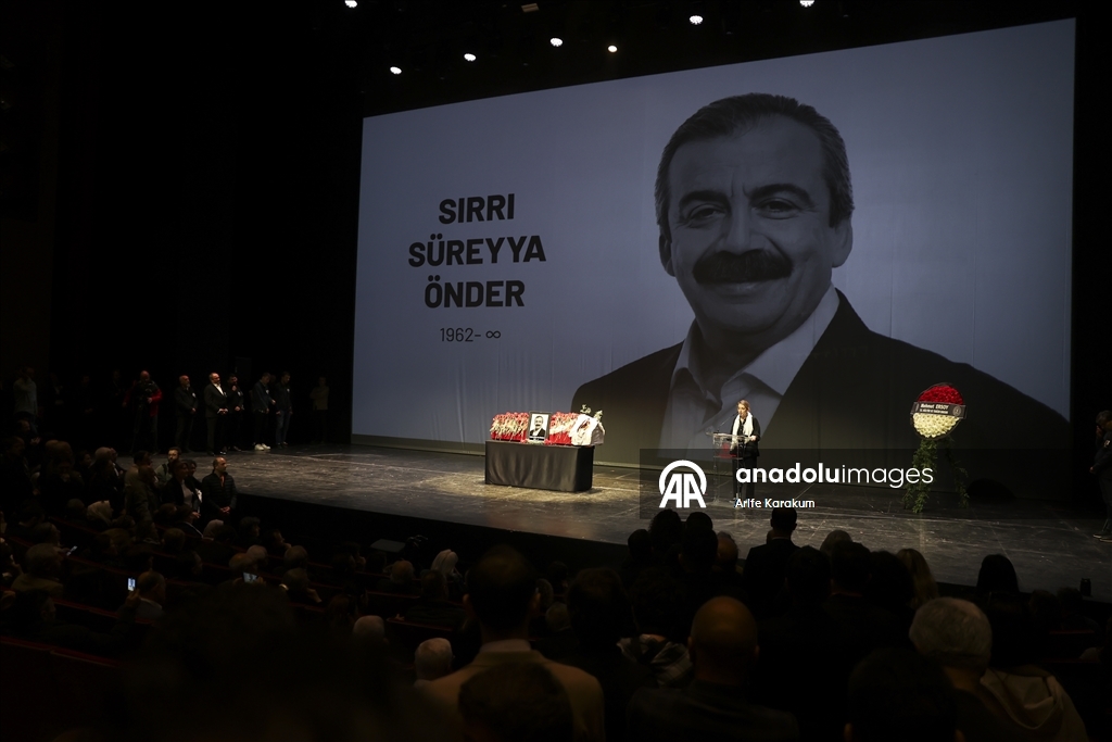 TBMM Başkanvekili Önder için Atatürk Kültür Merkezi'nde tören düzenlendi