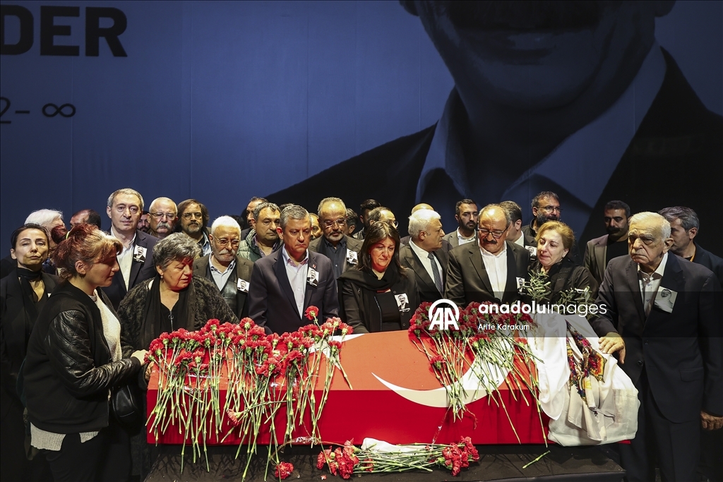 TBMM Başkanvekili Önder için Atatürk Kültür Merkezi'nde tören düzenlendi