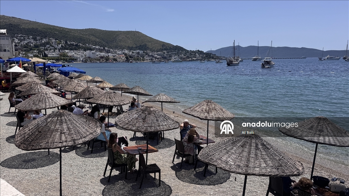 Muğla sahillerinde güneşli hava yoğunluğu
