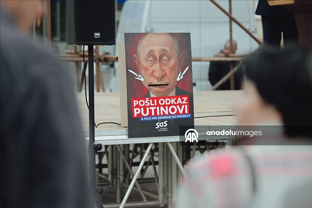 Slovakya'da işlem vergisi karşıtı gösteri