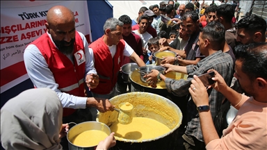Türk Kızılayı'ndan Gazze'de sıcak yemek yardımı