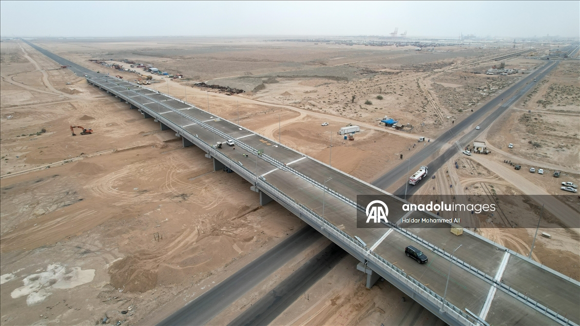 Irak “Kalkınma Yolu”nun kalbi Faw Limanı’nda çalışmalar hız kesmeden devam ediyor