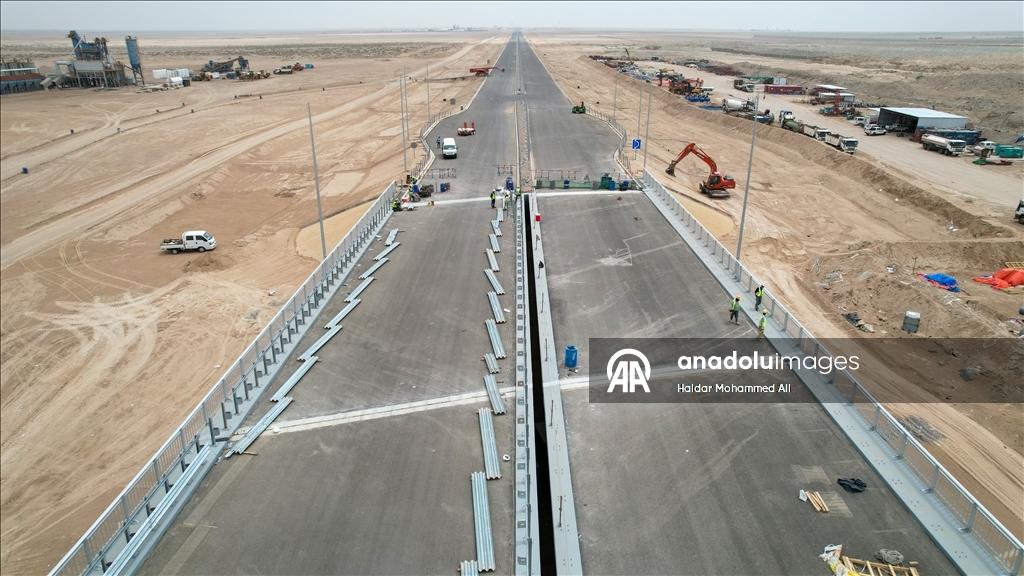 Irak “Kalkınma Yolu”nun kalbi Faw Limanı’nda çalışmalar hız kesmeden devam ediyor
