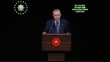 Cumhurbaşkanı Erdoğan "Vakıflar Haftası Toplu Açılış Töreni"ne katıldı