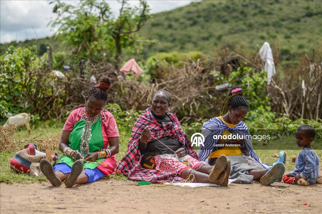 Kenya'da Masai'lerin günlük yaşamı