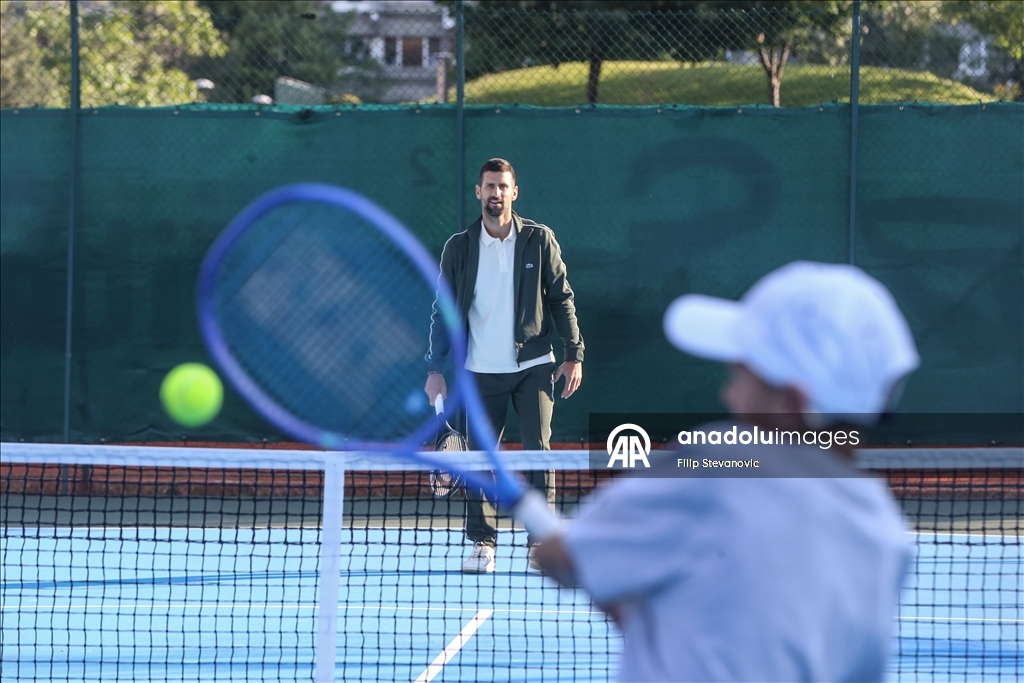 Novak Đoković otvorio teniski teren u Beogradu: Poklon za djecu i za budućnost