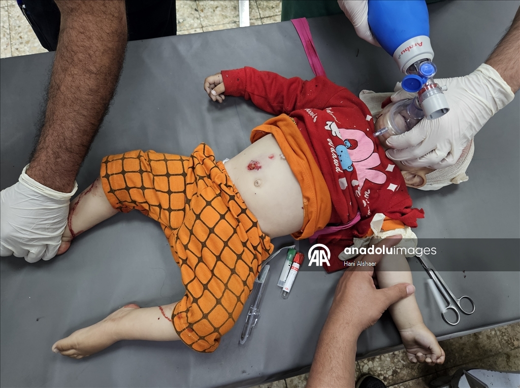 İsrail ordusu, Han Yunus'ta çadırda kalan masum Filistinli çocukları hedef aldı