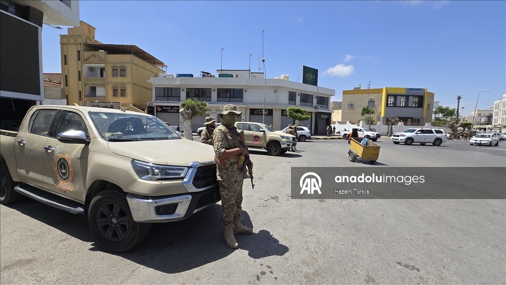 «Анадолу» запечатлело район столкновений в Триполи