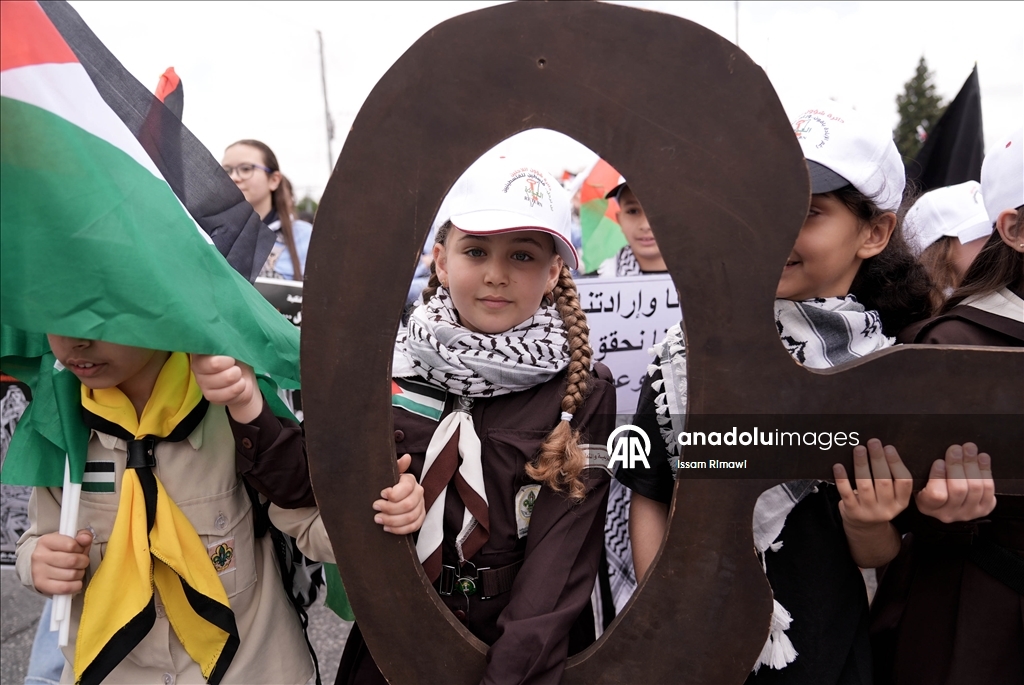 الضفة.. فلسطين تحيي الذكرى الـ77 للنكبة بتظاهرات تندد بإبادة غزة