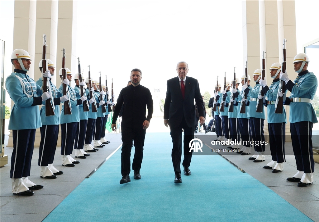 Cumhurbaşkanı Erdoğan'ın, Ukrayna Devlet Başkanı Zelenskiy ile görüştü