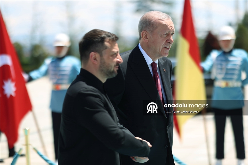 Cumhurbaşkanı Erdoğan'ın, Ukrayna Devlet Başkanı Zelenskiy ile görüştü