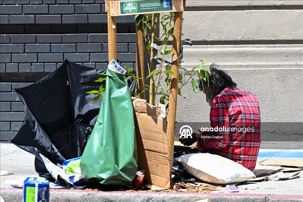San Francisco'daki evsizlerin zorlu yaşamı