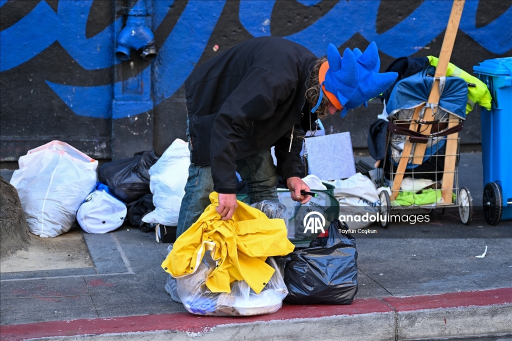 San Francisco'daki evsizlerin zorlu yaşamı