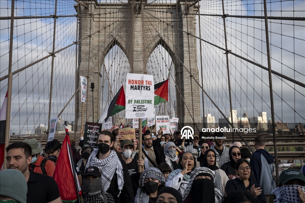 New York'ta Nekbe'nin 77. yılı anıldı