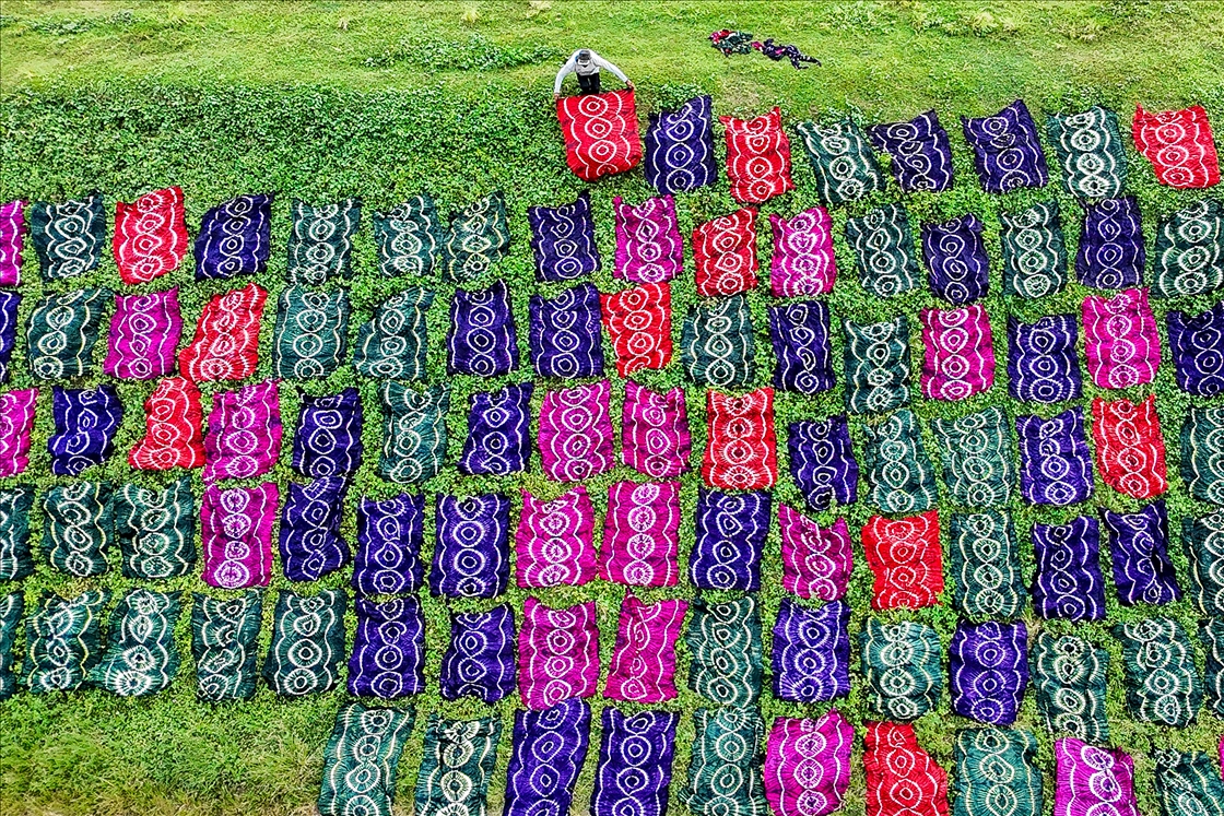Traditional manufacturing in Central Java: tofu making and textile drying
