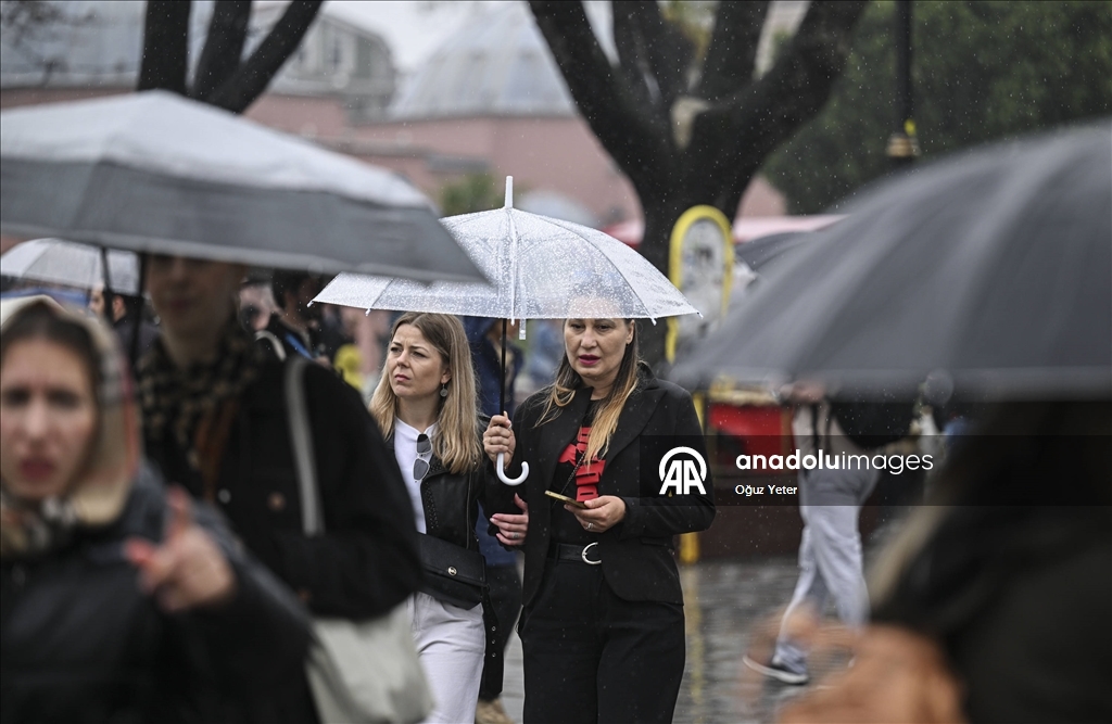 İstanbul'da yağışlı hava