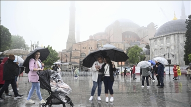 İstanbul'da yağışlı hava