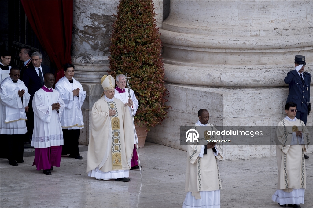 People at Pope Leo XIV celebrated Inauguration Mass in St Peter Square